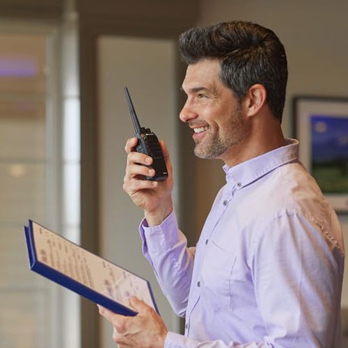 Midland MB400 BizTalk Business Two Way Radio 8 Pack Bundle with Chargers Black