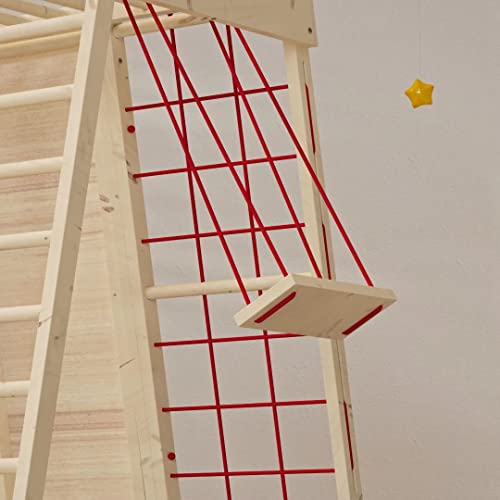 ATT Toddlers Indoor Wooden Climber Playset 6-in-1 Playground
