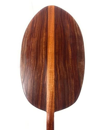 Tikimaster Wavy Hokulea Koa Canoe Paddle 60" Steersman XL Blade