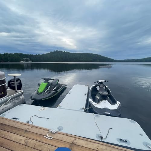 Milazul Floating Y Shape Inflatable Pontoon Platform Dock for Jet Ski/Yacht/Boat White