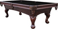 Playcraft Charles River 8' Espresso Slate Pool Table with Leather Drop Pockets