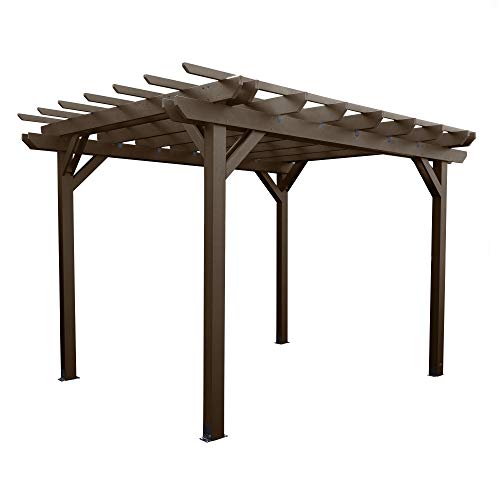 Highwood Bodhi 10x10 Pergola Weathered Acorn