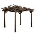Highwood Bodhi 10x10 Pergola Weathered Acorn