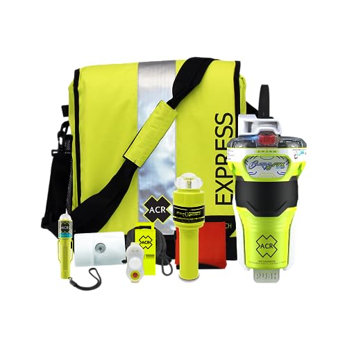 ACR GlobalFix V6 EPIRB Survival Kit with ResQFlare E-Flare and Ditchbag Yellow