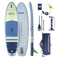 ISLE Surf and SUP Pioneer 3.0 Inflatable Stand Up Paddle Board Ice/Lumin/Slate