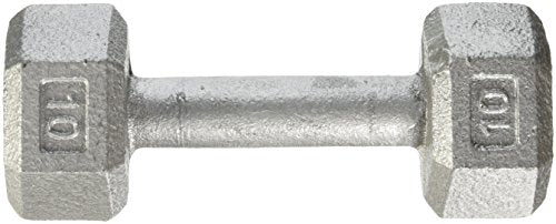 Champion Barbell Solid Hex Dumbbell 90 lb Grey
