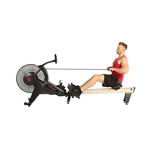 RESOLVE FITNESS R1 Commercial Dual Drive Rower Gray Red Black