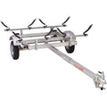 Malone EcoLight 2-Boat V-Rack Kayak Trailer Package Silver