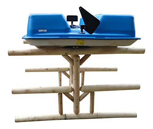 Log Kayak Rack 5-Place Storage Organizer Canyon Brown