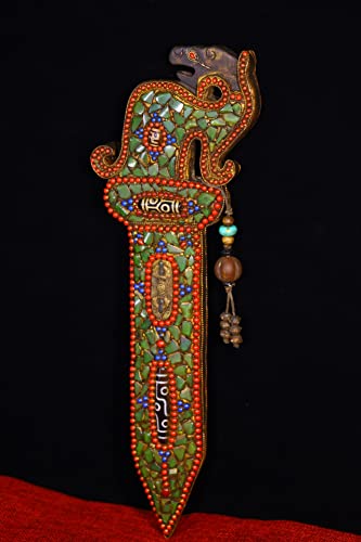 Generic Tibetan Temple Dragon Head Sword Amulet