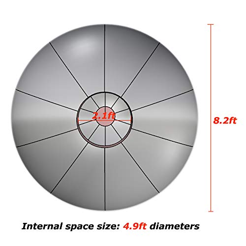 Inflatable Time Human Hamster Zorb Ball 8.2ft Transparent