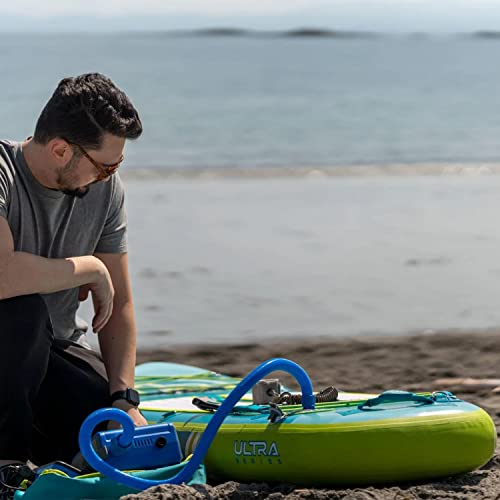 iROCKER Inflatable Stand Up Paddle Board Ultra Series Teal/Lime