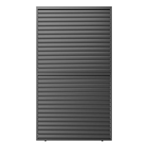 Kaimei Aluminum Louver Grille for Pergola Shade 1/3 Coverage 13FT Black