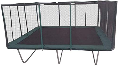 Galactic Xtreme Rectangle Trampoline with Net Enclosure 14x16 Green