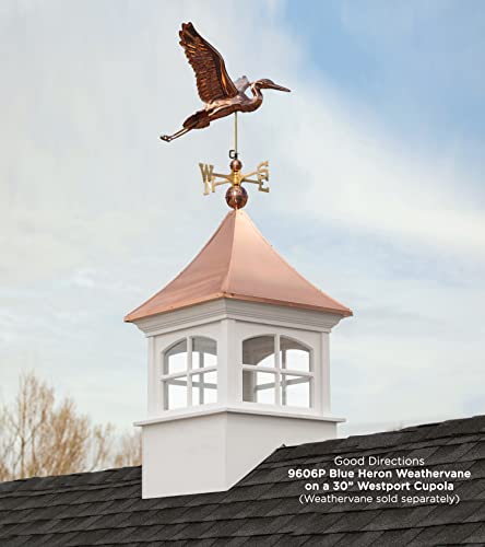 Good Directions Westport Vinyl Cupola with Copper Roof 60" x 98