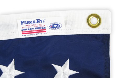 Flag Zone 20' x 38' Nylon US Flag with Embroidered Stars
