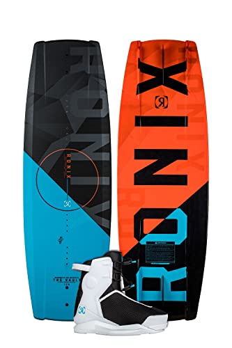 Ronix Wakeboard Package 130 - Vault Wakeboard w/ Vision Pro Boot - 8-9 Black / White