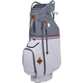 Sun Mountain Mid Stripe 14-Way Cart Golf Bag - White/Cadet/Brick