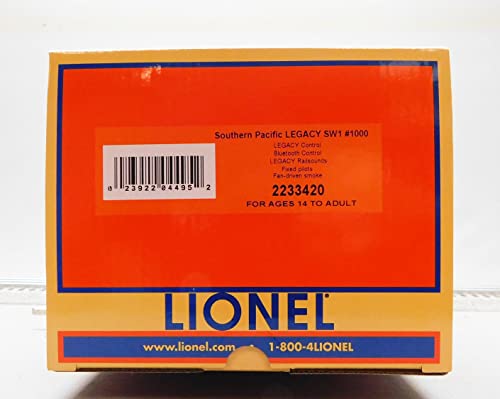 LIONEL TRAINS Southern Pacific Legacy SW1 Diesel Locomotive O Gauge Black