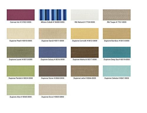 OnlineTeakFurniture Naples Sofa Set Sunbrella Fabric Outdoor Cushions Only