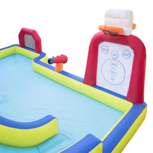 BANZAI Inflatable Arcade Splash Water Park - Slide, Splash & Have a Blast! - Multicolor
