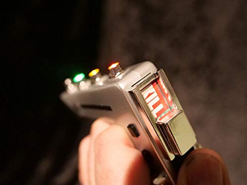 Sixteen 12 Space 1999 Stun Gun & Comlock with Light and Sound Silver