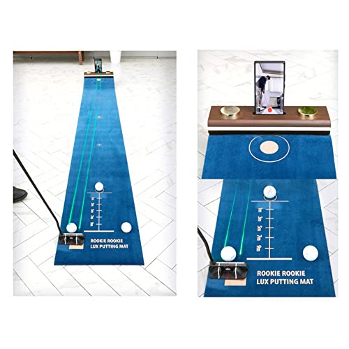 ROOKIE ROOKIE Golf Putting Practice Mat Carpet Artificial Grass Indoor Mat Navy