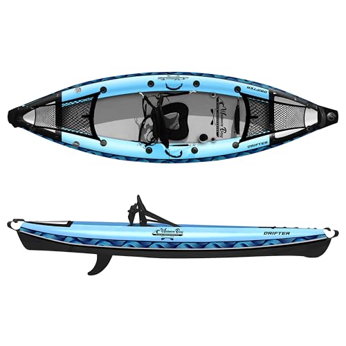 Waimea Bay Rigid Inflatables Drifter 1 Seater Inflatable Fishing Kayak Multicolor