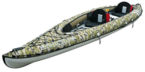 BIC Sport YAKKAIR HP2 Inflatable Kayak Camo/Grey/Fishing