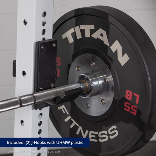 Titan Fitness X-3 Series 90" White Bolt-Down Power Rack 1650 LB Cage