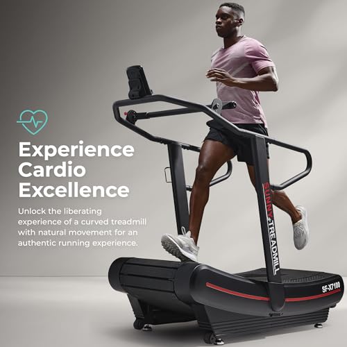 Sunny Health & Fitness Manual Treadmill Black