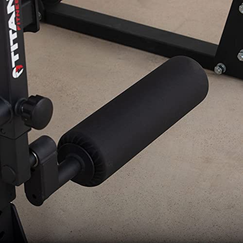 Titan Fitness Plate-Loaded Leg Curl and Extension Attachment Black