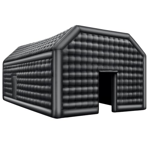 VEVOR Inflatable Nightclub Party Tent with Disco Lights, 26.2 x 19.7 x 13.1 Ft, Black