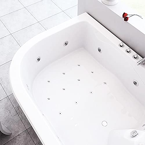 SIMBASHOPPING USA Whirlpool Bathtub Hot Tub Massage Double Pump 2 Persons FLORENCE