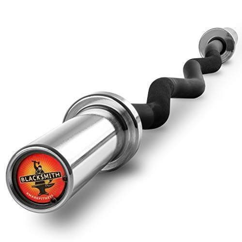 XMark CHISEL 95 lb Olympic Weights Set and BLACKSMITH-CURL Olympic EZ Curl Bar