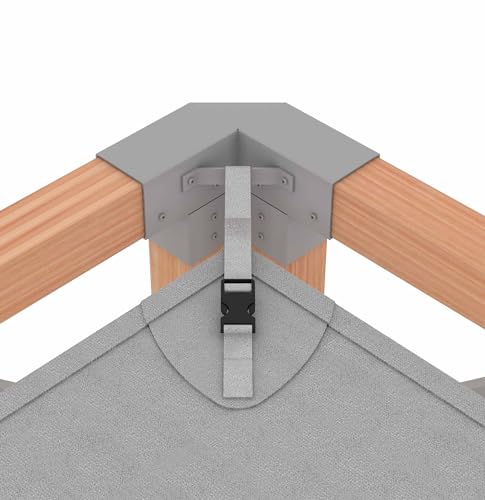 CedarCraft Bali 8x8' Cedar Pergola with Sunshade Canopy Natural