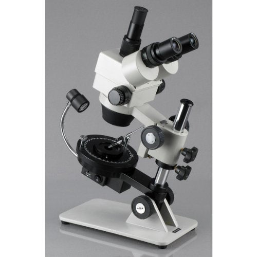 AmScope 3.5X-90X Jewel Gem Stereo Zoom Microscope with 1.3MP Camera