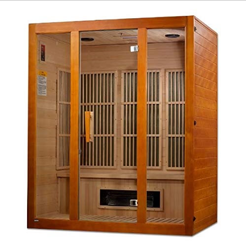 Maxxus Sauna Alpine 3 Person Low EMF FAR Infrared Sauna Canadian Hemlock