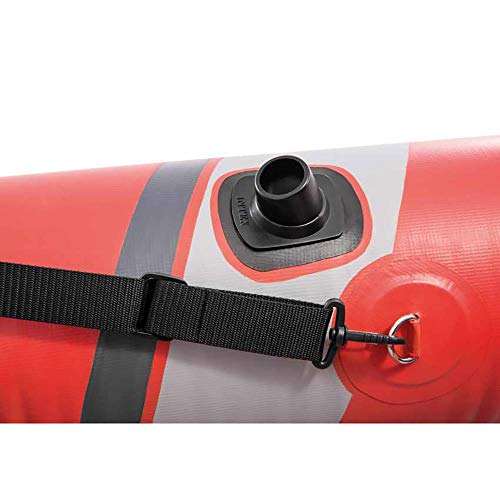 Intex Excursion Pro Inflatable 2 Person Kayak with Oars and Air Pump Red