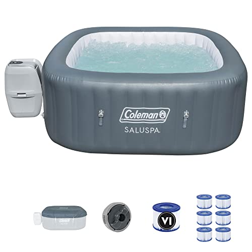 Bestway Coleman SaluSpa 140 Air Jet Inflatable Hot Tub Spa Gray