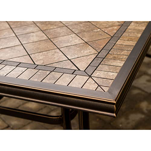 Hanover Fontana 7-Piece Patio Dining Set Tan