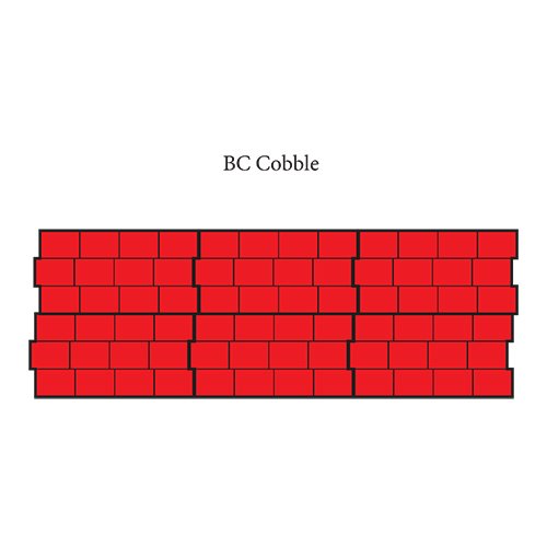 Walttools BC Cobble Concrete Stamp Set 8 Piece