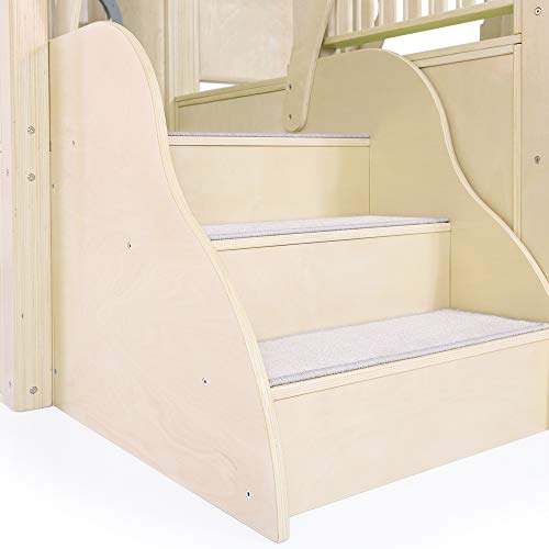 Guidecraft City Toddler Loft Wooden Climber Activity Center White Natural