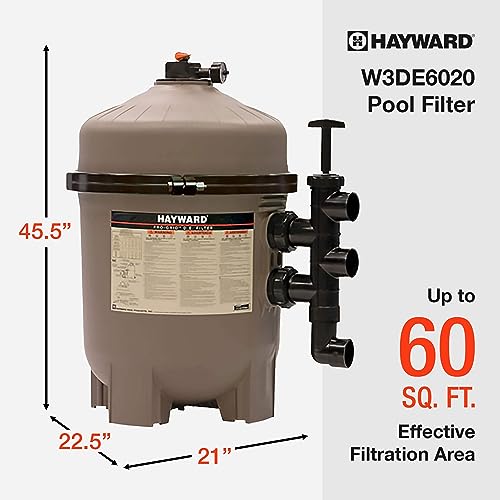 Hayward W3DE6020 ProGrid DE Pool Filter Gray