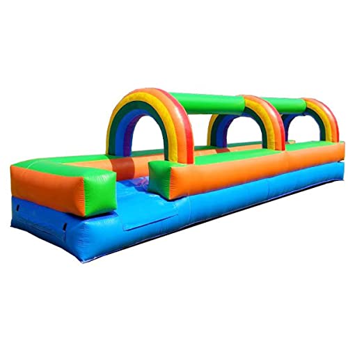 Pogo Bounce House Rainbow Inflatable Water Slide 25x9x6