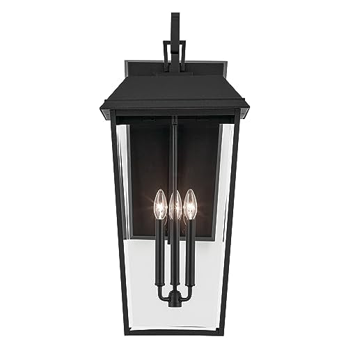 Kichler Mathus 3-Light Outdoor Wall Light Textured Black