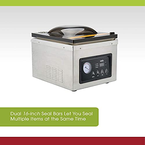 V Vesta Precision Chamber Vacuum Sealer C20v High-Speed 1100-Watt Oil Pump