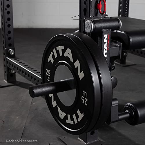 Titan Fitness Plate-Loaded Leg Curl and Extension Rack Attachment