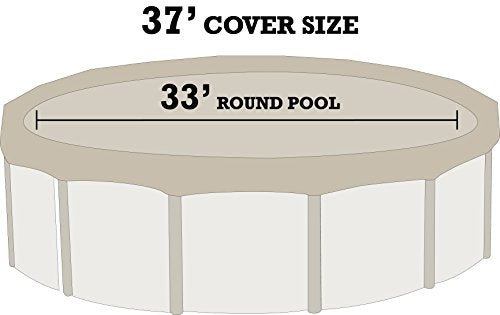 HPI Ultimate Winter Cover for 33-Foot Round Above-Ground Swimming Pools