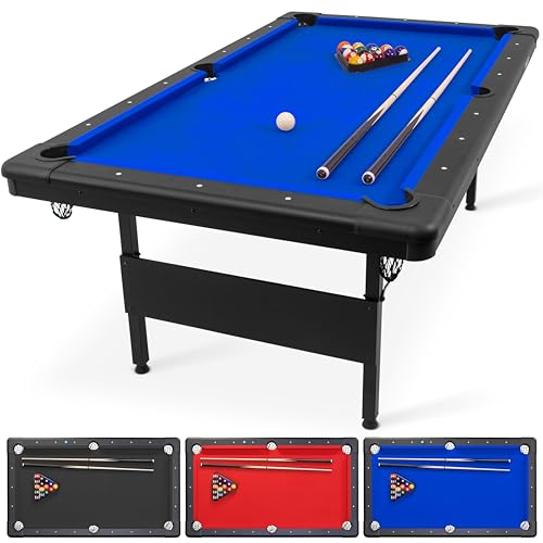 GoSports 7 ft Billiards Table Portable Pool Table Blue